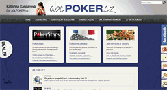 Desktop Screenshot of abcpoker.cz