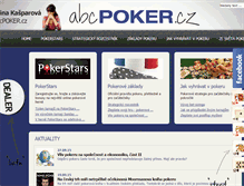 Tablet Screenshot of abcpoker.cz